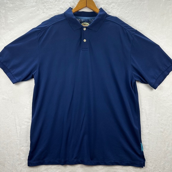 Tommy Bahama Other - Tommy Bahama Relax Polo Shirt Mens XL Blue Pima Cotton Blend Short Sleeve